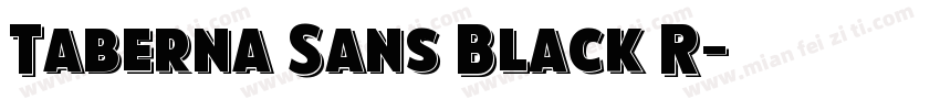 Taberna Sans Black R字体转换